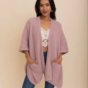 Boucle Cozy Ruana w/ Pockets One Size